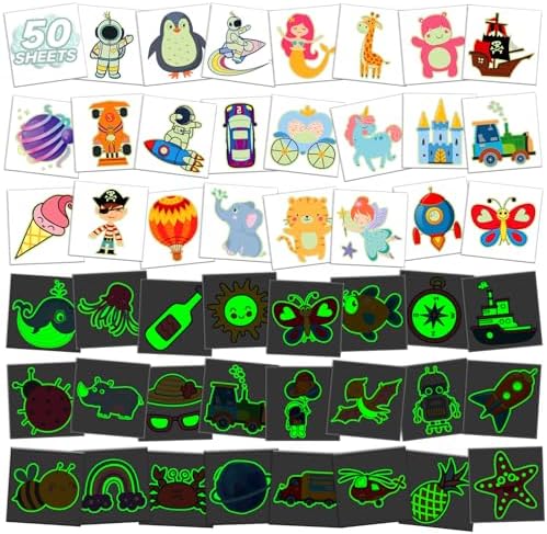 150+ Fußball Tattoo Set, Leuchten Im Dunkeln, Kindertattoos Jungen Kindergeburtstag Mitgebsel, Geschenke Für Jungs Wundertüte