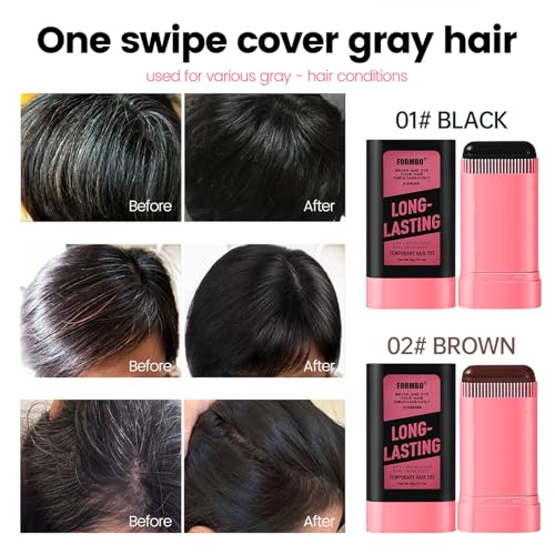 Hair Color Comb Long Lasting Root Touch Up Temporary Dye Instant Gray Cover for Men and - image 6