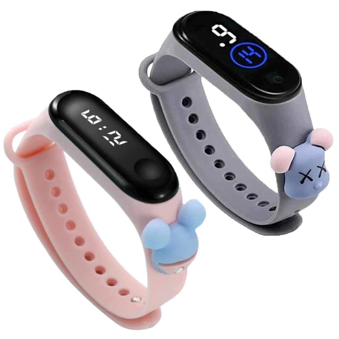 GOLDENIZE FASHION Multicolor Digital Dial Waterproof Stylish Child Wrist Smart Watch LED Band for Kids,Colorful 3D Cartoon Super Hero for Kids,Boys & Girls (Baby Pink Mouse) (B0CXXGSWXZ) Amazon Price History, Amazon Price Tracker