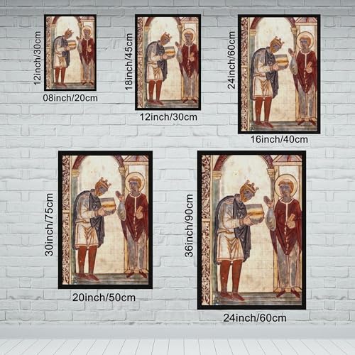 Impression sur toile Roi Athelstan décoration murale cadre 30x45