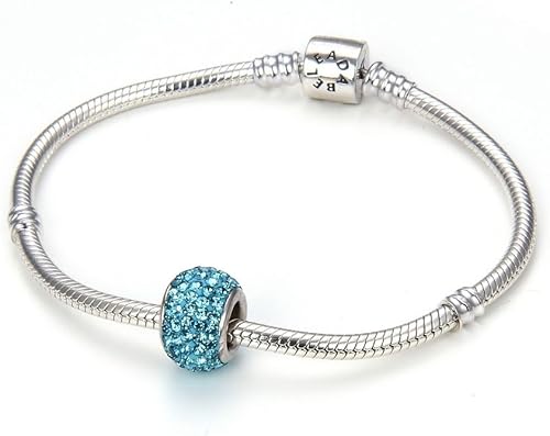 Miniatura 3 de Adabele 1 pieza auténtica de plata esterlina sólida hipoalergénica con piedra natal de enero a diciembre, dije con cuentas de diamantes de imitación