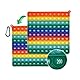 Zamety Plopper Spielzeug, Pop It Spielzeug, Plopper Fidget Toy, Kinder Erleuchtung Zahlen 1-200 Pop It, Doppelseitiges Popet Spiel, Stressabbau Kinder Erwachsene Sensory Stress Spiel