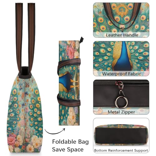 Bolso Tote con Cierre y Bolsillos para Mujer miniatura 4