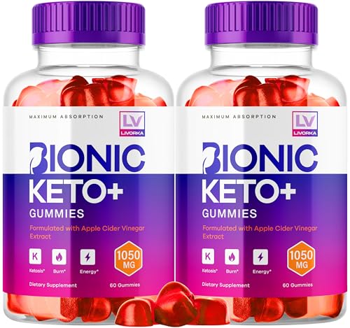 LIVORKA 2 Pack - Bionic Keto ACV Gummies, Vionic Keto Plus, Bionic Keto Plus Gummies, Keto Bionic Gummies, Bionic Keto ACV 1050MG, 60 Gummies Per Bottle for 60 Days -  SUN_BIONICKETOACV_02