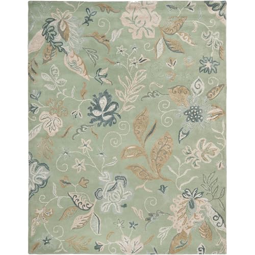 Image of Hand Tufted Premium Rug Premium Wool Carpet for Living Room Bedroom and Hall Size 9x12 Feet Color Multi