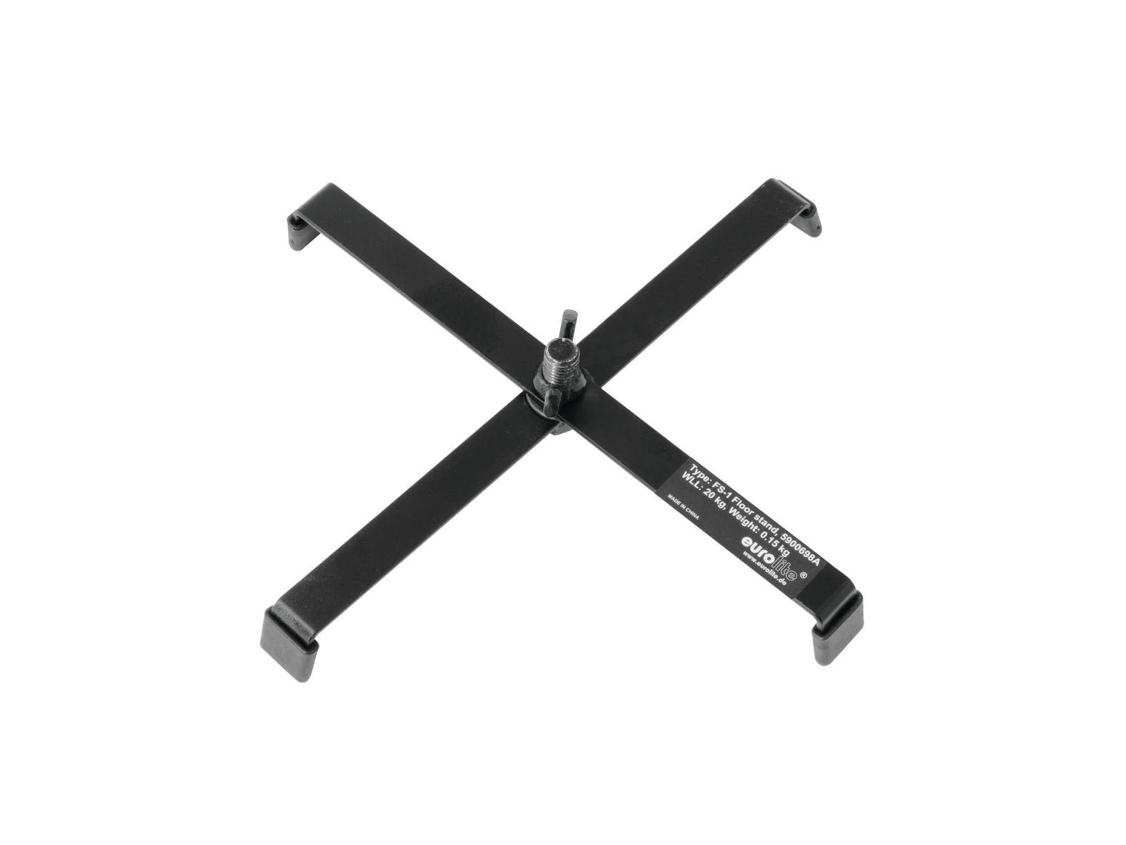 EUROLITE FS-1 Floorstand, Stahl, schwarz | Bodenständer für Scheinwerfer
