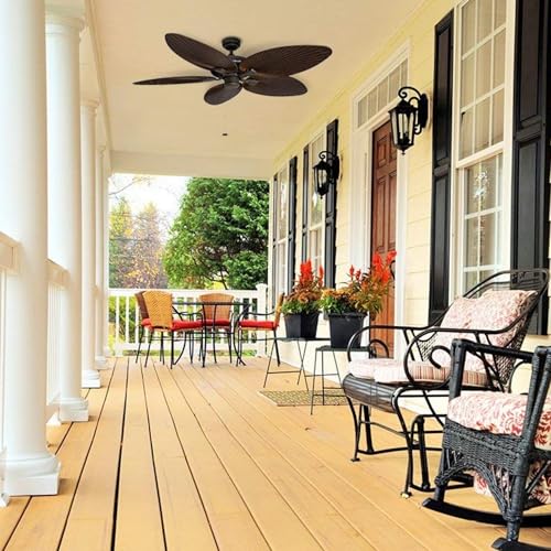 Honeywell Palm Island 52 Inch Tropical Indoor Outdoor Ceiling Fan, Bronze - image 8