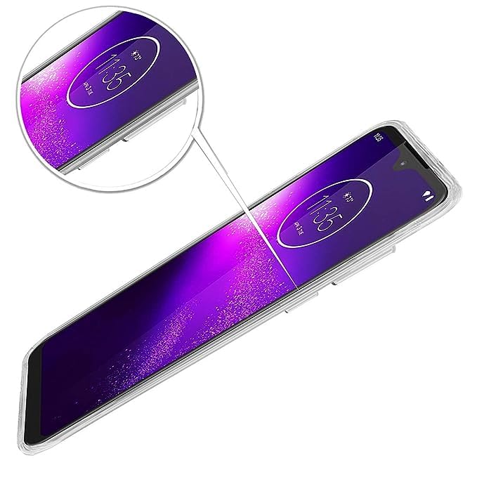 Image of COVERBLACK Rubber Back Cover for Moto One Macro-PAGS0005IN - Transparent