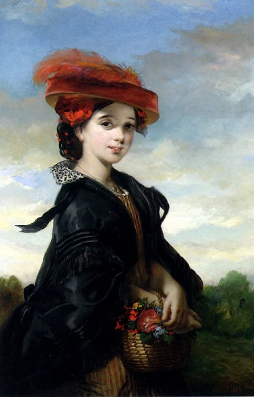 Poster sur toile The Red Hat Musgrove Joy SERENDIPITP sans cadre 50x70 cm