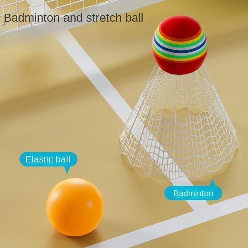 Miniatura 4 de Raqueta de tenis para niños, deportes al aire libre, raqueta de bádminton, juego de juguetes de jardín de infantes para niños de 3 a 12 años, juegos