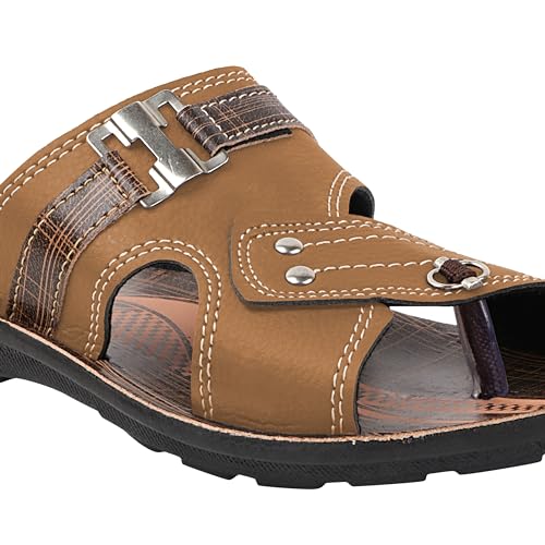 Image of TieFit Men's Stylish Slipper || Casual Flip Flop || Slip On for Men's||Thong Flip-Flops|UK 7-10