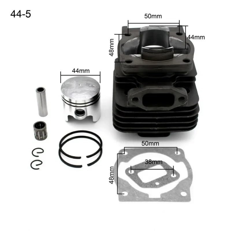 Kit de réparation cylindre piston 44 mm pour réparer une débroussailleuse en panne