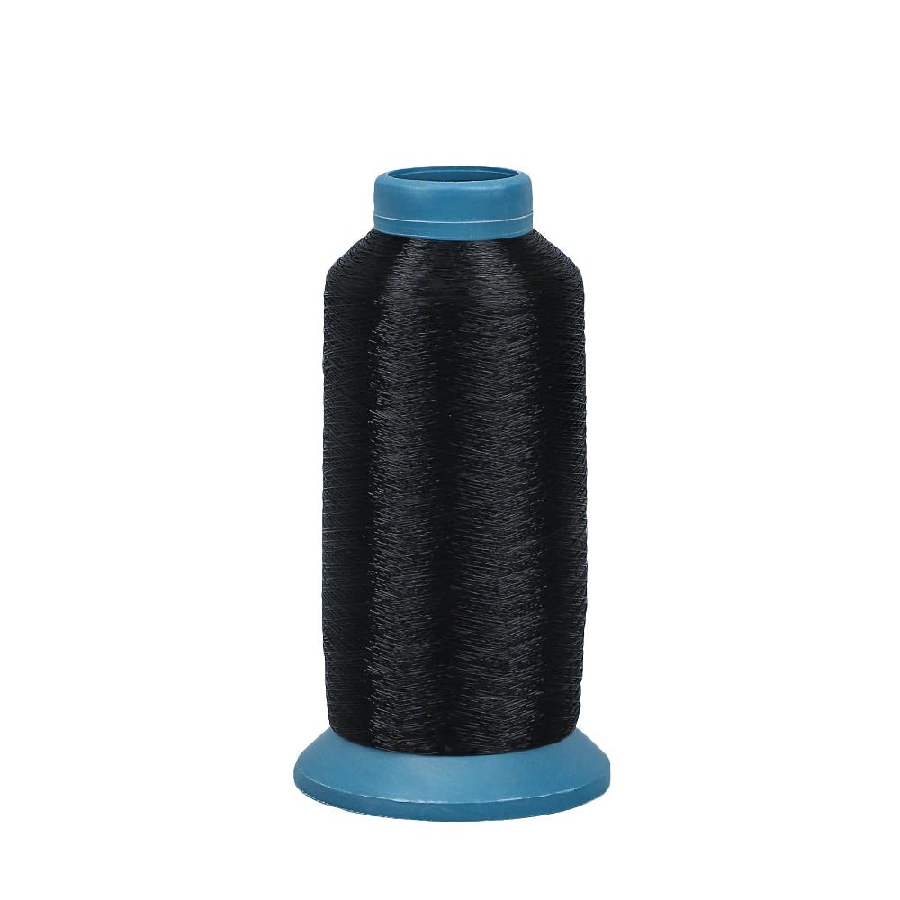 Leliafleury 1 Roll 0.15mmx4500M Black Nylon Sewing Thread Nylon Upholstery Thread for Beading Sewing Embroidery Projects
