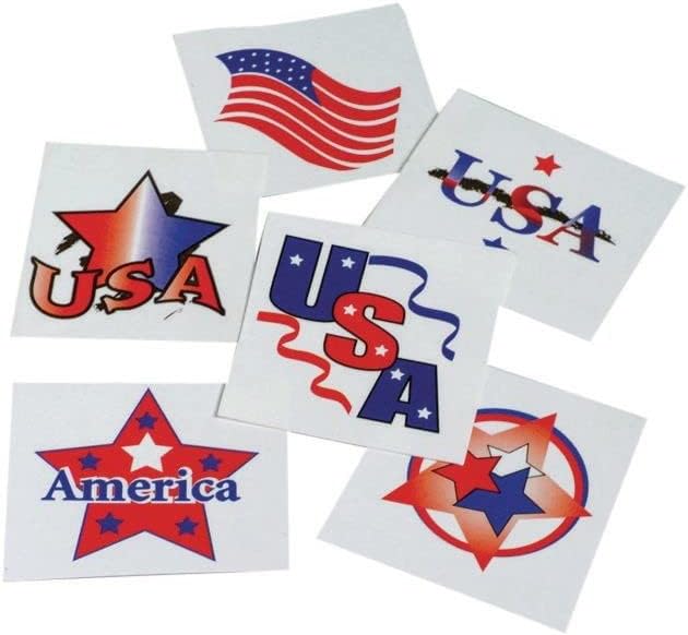 Patriotic Tattoos (Pack of 144)