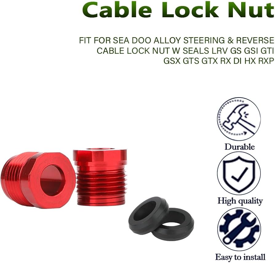 Amazon.com: 2 Sets Alloy Steering & Reverse Cable Lock Nut with