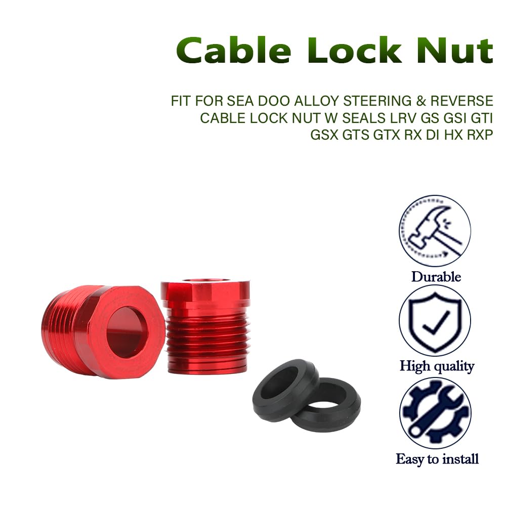 Amazon.com: 2 Sets Alloy Steering & Reverse Cable Lock Nut with