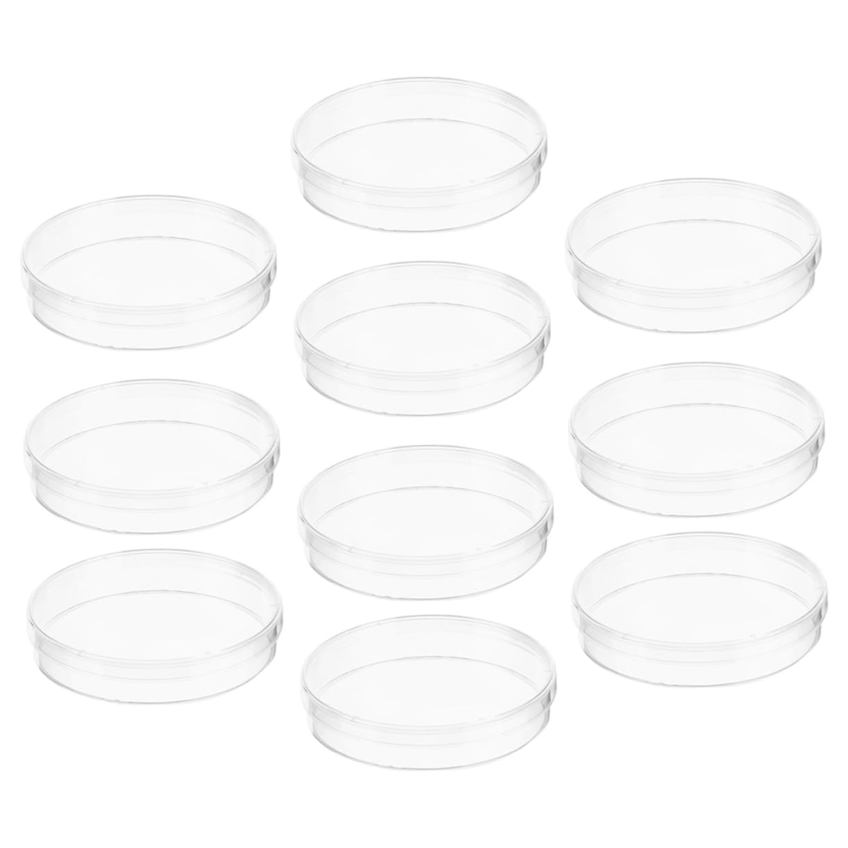 iplusmile 50 Pcs Plato De Cultivo Plato De Células Vegetales Placa De Cultivo Celular Transparente Plato De Muestras De Laboratorio Platos De Petri De Cultivo Placa Biológica El Plastico