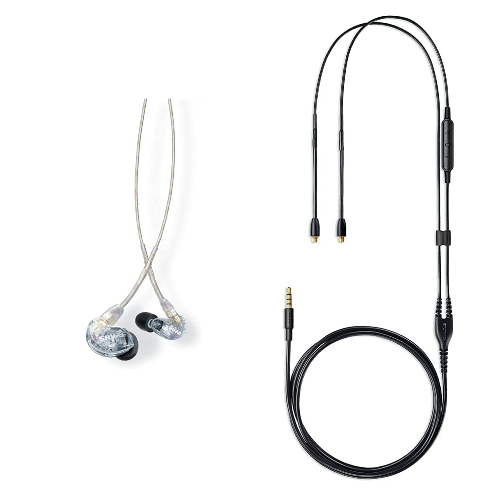 Shure SE215 PRO Wired Earbuds + RMCE-UNI Remote Mic Universal