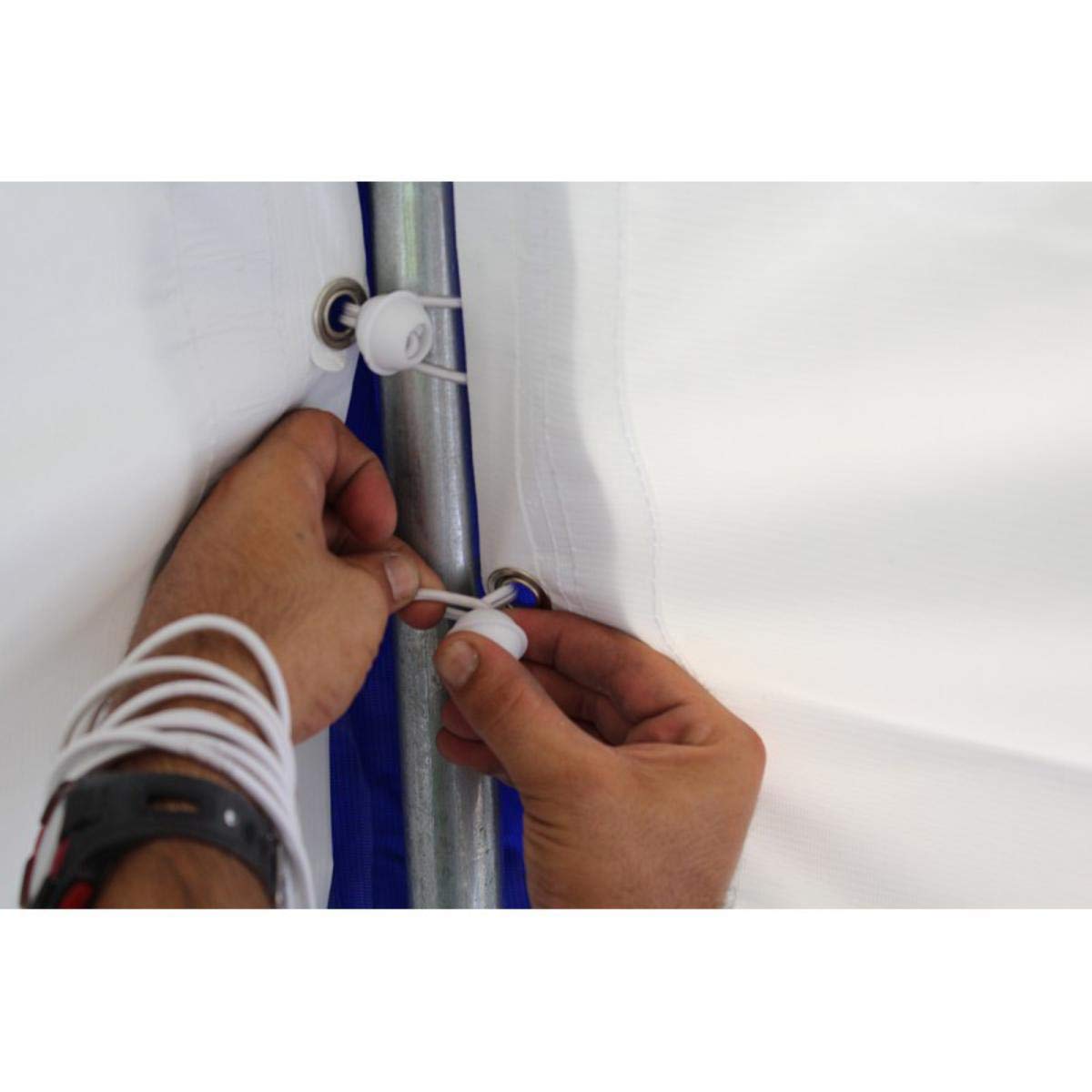 Carpa 12x5 de Lona Reforzada 500 Gr para Exteriores con Ventanas | Carpa impermeable con ventanas. Ideal para bodas, eventos, hostelería, jardines y celebraciones al aire libre.