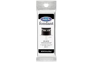 Satin Ice Fondant: 4.4 Oz Black Masterpiece for Cake Artists