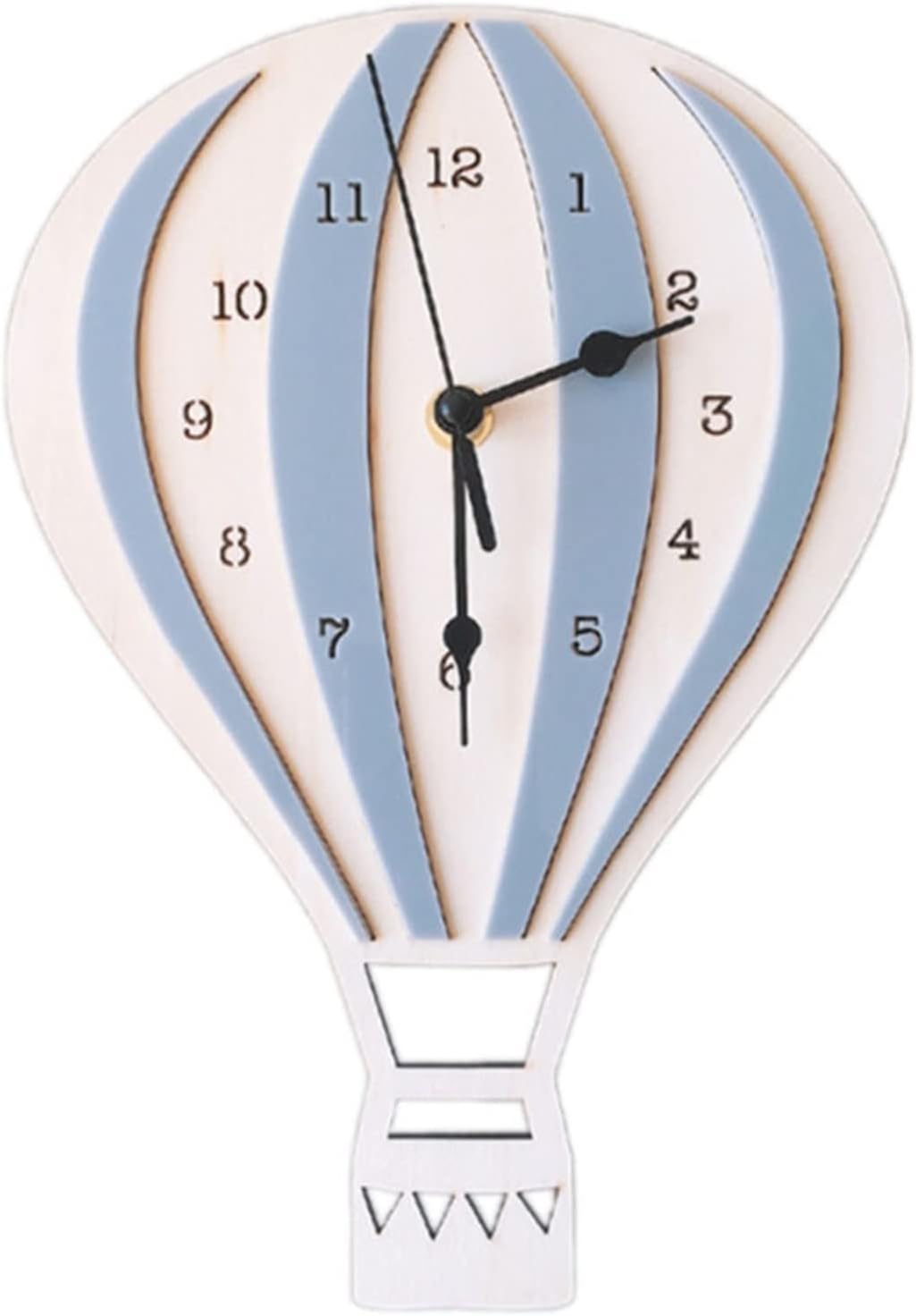 Nordic Style Cartoon Hot Air Balloon Clock Mute Clock Room Home Decorations/D/26 * 18Cm