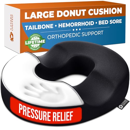 5 STARS UNITED Donut Pillow Hemorrhoid Tailbone...