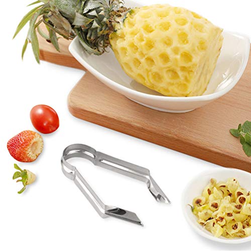 YARNOW Descascador de Olhos de Abacaxi Removedor de Sementes de Abacaxi Clipe Ferramentas de Cozinha