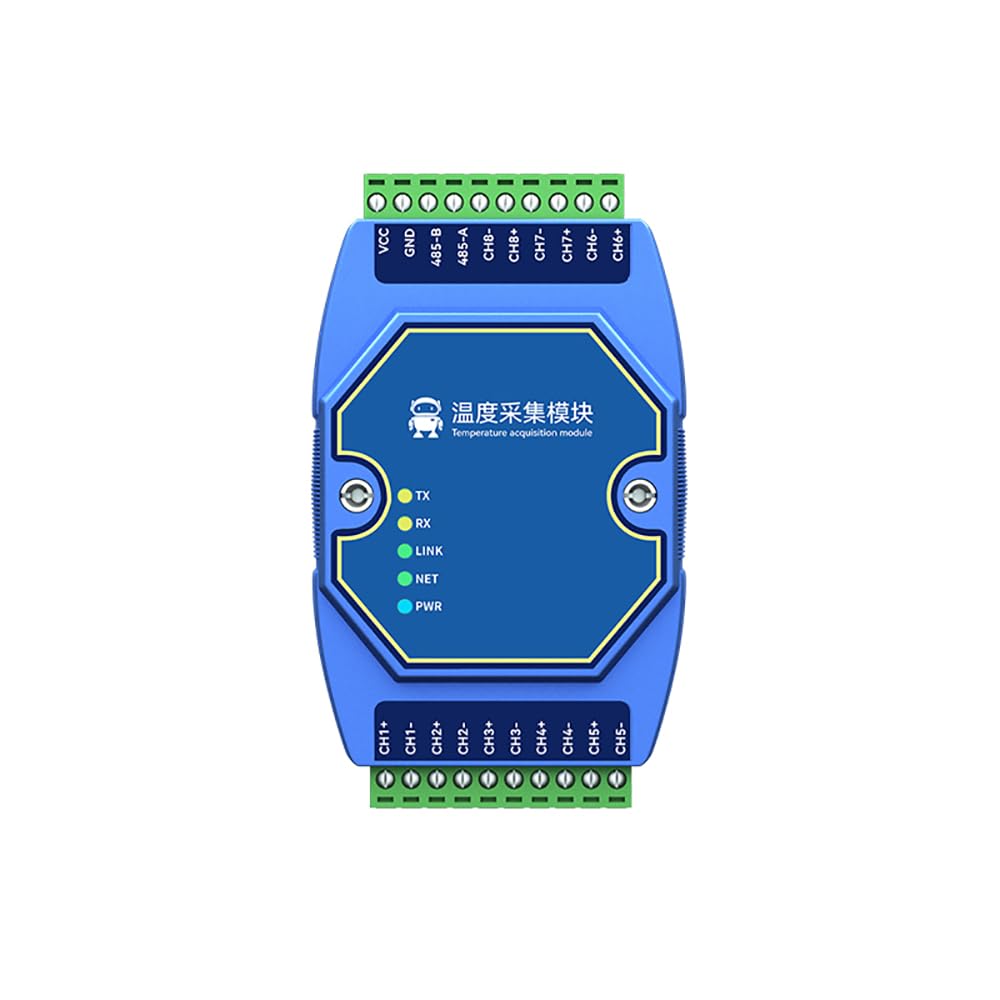 Acquisition de Température Multi 8 Voies RS485 ME31-XDXX0800-485 PT100 RTD Modbus Passerelle Watchdog DNS Industriel