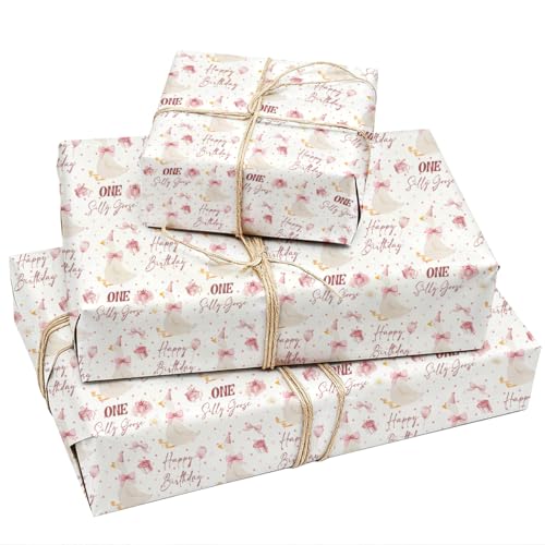 Greatingreat Silly Goose Girl a bsOy[p[ 5pbN 29.5 x 19.7C` sN RPbg ȃO[X p[eB[ LOi a  Mtg bvy[p[ ̎qp xr[V[p