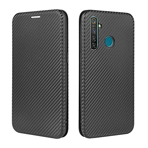 Coque Realme 5 Pro noire style carbone pour le travail et les loisirs