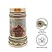 OktoberfestHaus Germany Beer Stein Mug - 1 Liter Rothenberg Dorf (Village) Beer Mugs, Jarras Para Cerveza Gift Idea