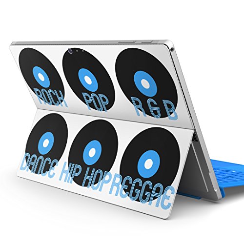 igsticker Surface pro7 (2019) pro6 pro2017 pro4 専用 スキンシール サーフェス ノートブック ノートパソコン カバー ケース フィルム ステッカー アクセサリー 保護 010879 レコード 音楽 ミュージッ