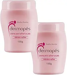 Creme Para Afinar Os Pés Hidrata e Afina Dermopés Abelha Rainha 130g