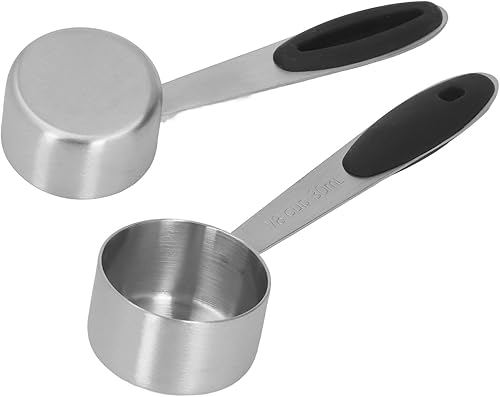 2 cucharas medidoras de café, acero inoxidable, 18 taza, 1.0 fl oz, café en grano de leche en polvo, cuchara medidora de té, cuchara de cocina para