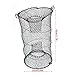 Akozon Premium Foldable Lobster, Crayfish, Crab and Shrimp Fishing Net Trap Cage - Ideal for All Types of Aquatic Fishing Enthusiasts (Diameter 25cm)