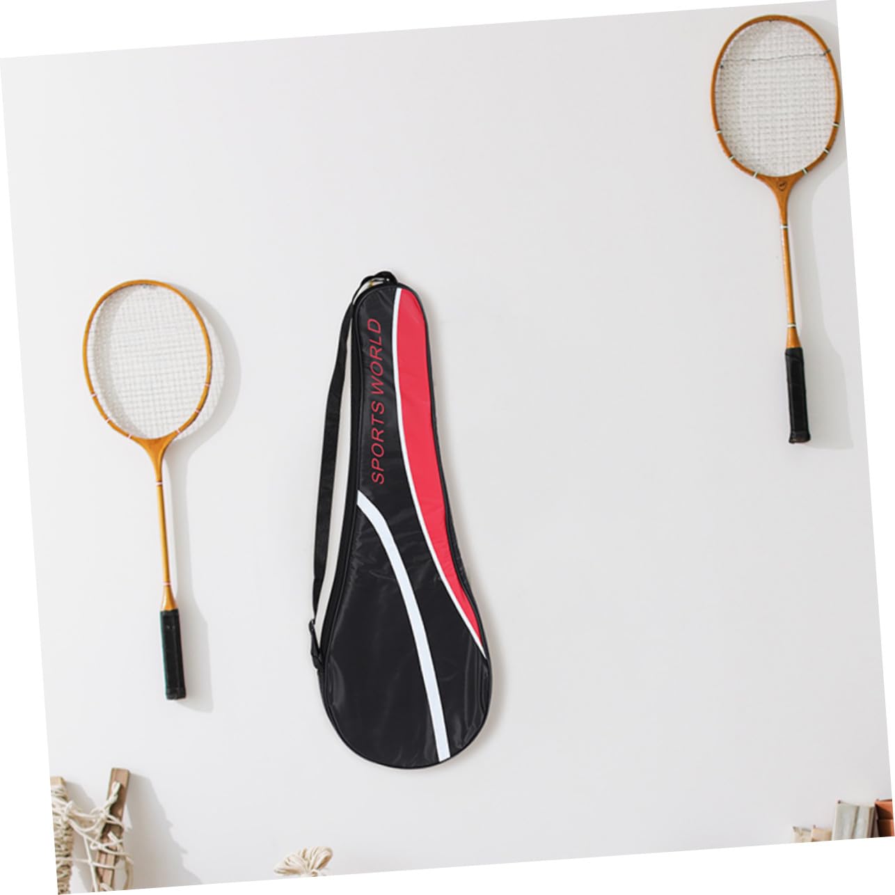 Bolsa Portátil Resistente Tela Oxford para 2 Raquetas de Bádminton
