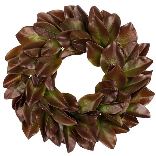 Briful 23in Christmas Magnolia Leaf Wreath for...