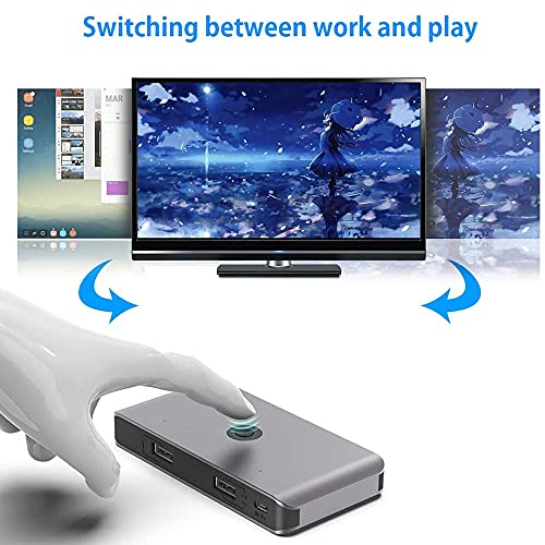 Boîtier de commutation USB 2.0 pour éliminer les branchements de câbles entre 2 PC