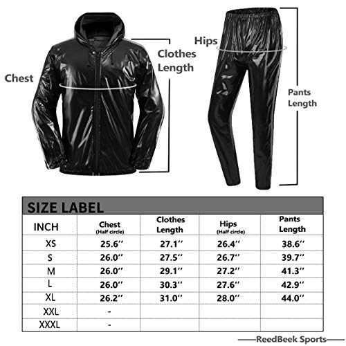image for REEDBEEK Professional Full-Zip Sauna Suit Weight Loss Sweat Suit Boxin