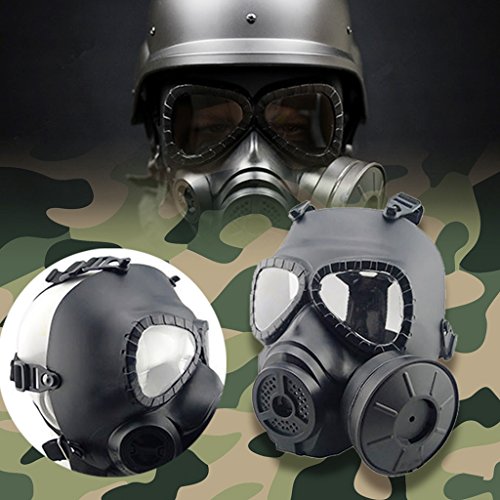 Zinnor Dummy Gas Mask Fan for CS Protection Zombie Soldiers Halloween Masquerade Resident Evil Antivirus Skull - Thumbnail 4