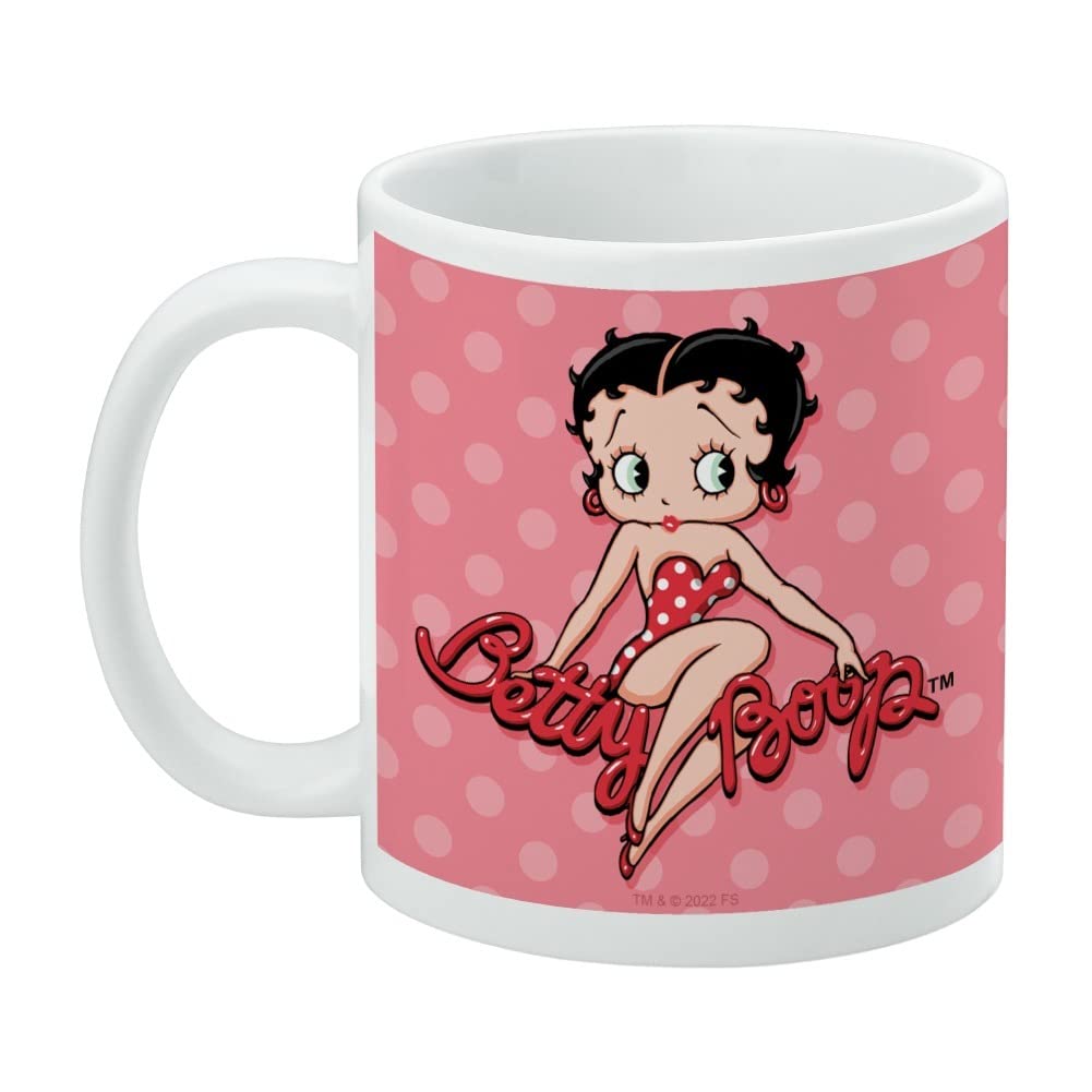 Amazon.com: Betty Boop Pink Polka Dots Ceramic Coffee Mug, Novelty Gift Mugs  for Coffee, Tea and Hot Drinks, 11oz, White : Home & Kitchen