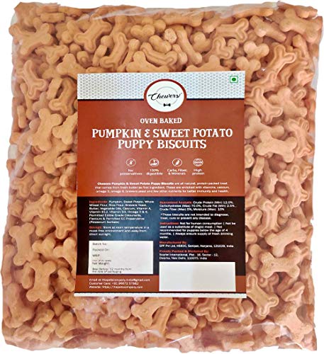 Image of Chewers Pumpkin & Sweet Potato Puppy Biscuits, 1 Kg (Pack of 2)