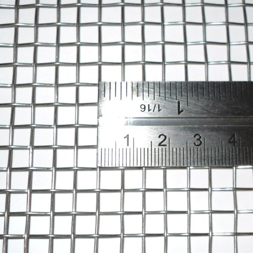5.5mm Hole Size - Stainless Steel 304L - Cut Size: 15cm x 15cm - 4 Mesh Count - Woven Wire Mesh - By Inoxia