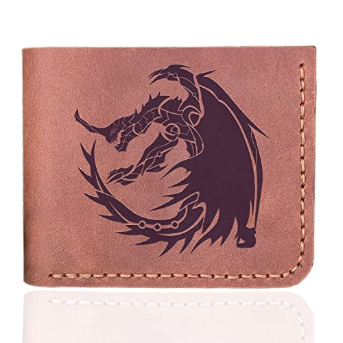 Gore Magala MHW Wallet, Christmas Gift for Him, MHW Personalized Mens Leather Wallet, Gamer Gift, Custom Leather Wallet Handmade Husband Gift Boyfriend Gift, Geek Gift