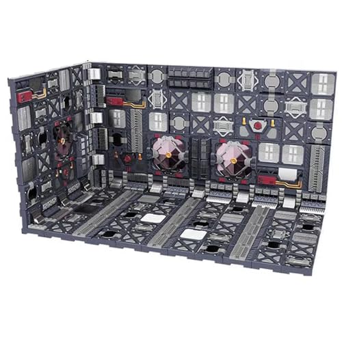 stedi Garage Model Huge Display Base, Over 700 Premium Components, Interlocking Model Display Base Stand Customization for Gundam, Miniature Military Model