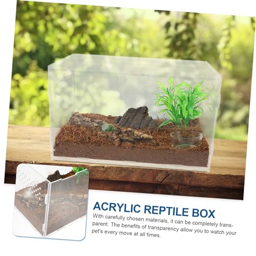 Boîte élevage reptiles TOYANDONA terrarium transparent