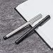 3PCS Jinhao 65 Silver Fountain Pen Set, Iridium Ultra Fine & Extra Fine & Fine Nib, Smooth Writing Pen with Converter Set
