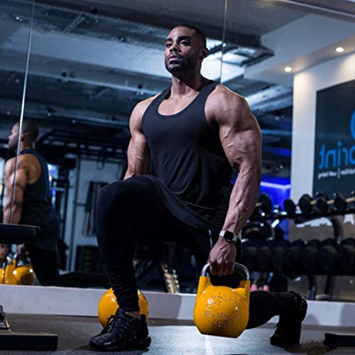 Mens Workout Stringer Tank Tops Fitness Performance Muscle Sleeveless Shirts Gym Training Bodybuilding Vest4