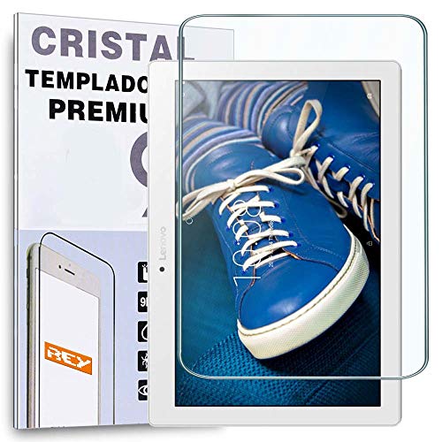 REY Protector de Pantalla para Lenovo Tab 2 A10-30 10.1' / Lenovo Tab 2 A10-70 10.1', Cristal Vidrio...