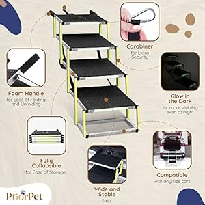 Dog-stairs-for-large-dogs-PRIORPET-Glow-in-The-Dark-Marking-Foldable-Dog-ramp-for-Car-and-Small-SUV-Dog-steps-for-Car-Non-Slip-Surface-Dog-ramps-for-large-dogs-4-Steps - Cucciolini Doodles   Dog-stairs-for-large-dogs-PRIORPET-Glow-in-The-Dark-Marking-Foldable-Dog-ramp-for-Car-and-Small-SUV-Dog-steps-for-Car-Non-Slip-Surface-Dog-ramps-for-large-dogs-4-Steps